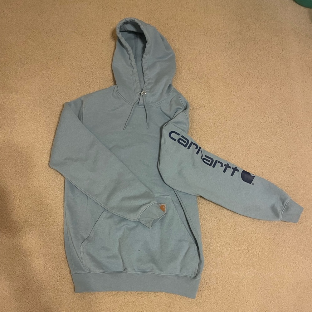 Carhartt Loose fit mid-weight logo sleeve graphic hoodie